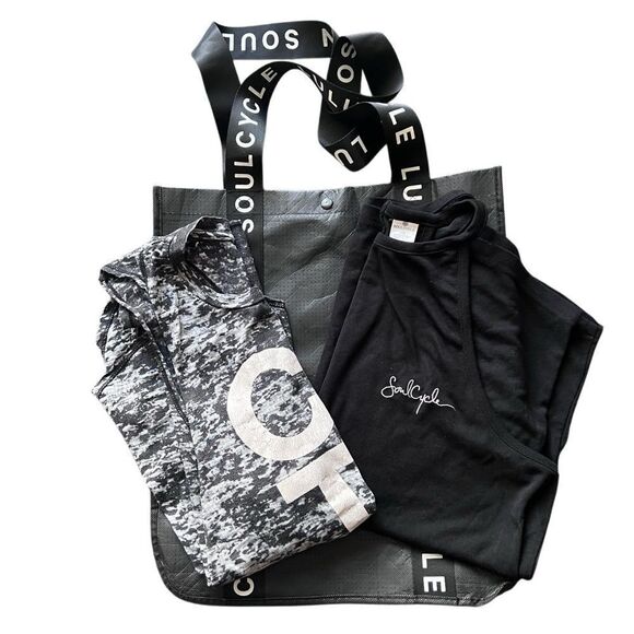 SoulCycle Racer Back Tank Tops w/ Tote - Picture 1 of 6